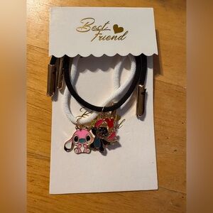 Angel & Stitch Gold Tone Best Friend Bracelets